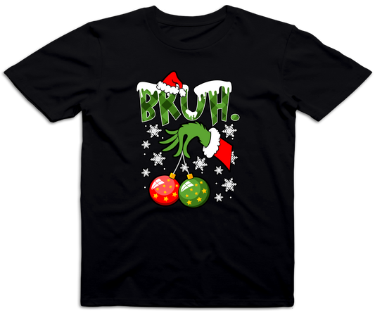 CUSTOM Bruh Grinch Adult Short Sleeve Tee