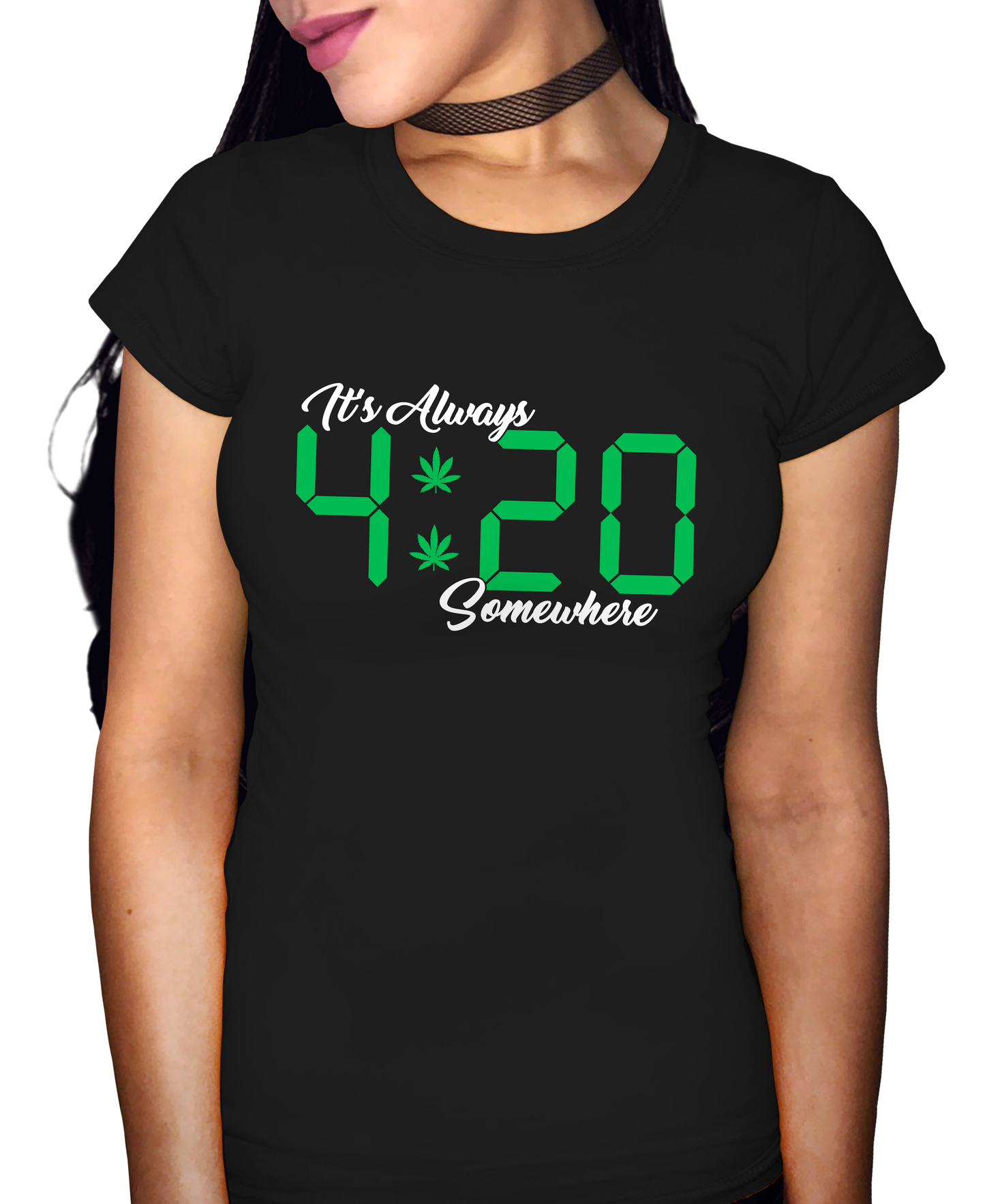 It's Always 420 Somewhere Adult Short Sleeve Tee