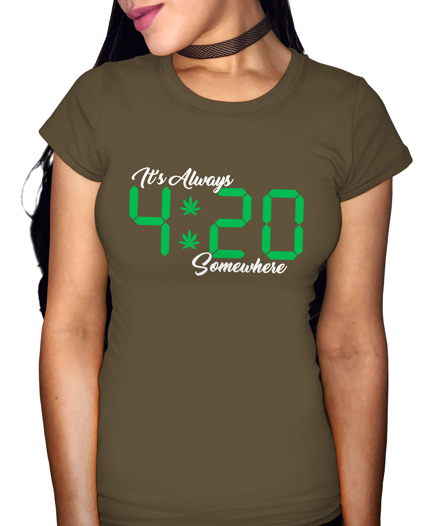 It's Always 420 Somewhere Adult Short Sleeve Tee