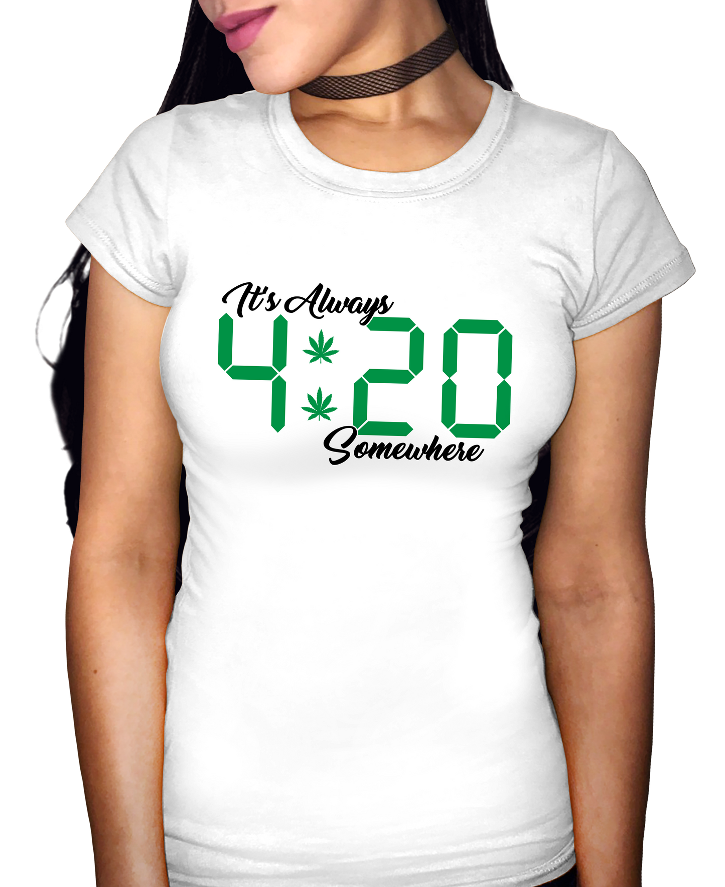 It's Always 420 Somewhere Adult Short Sleeve Tee