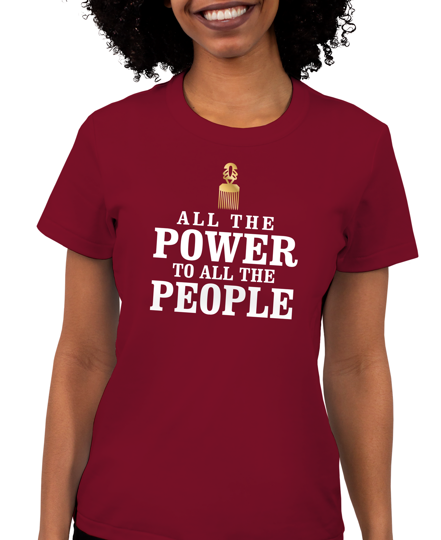 All The Power To All The People Adult Short Sleeve Tee