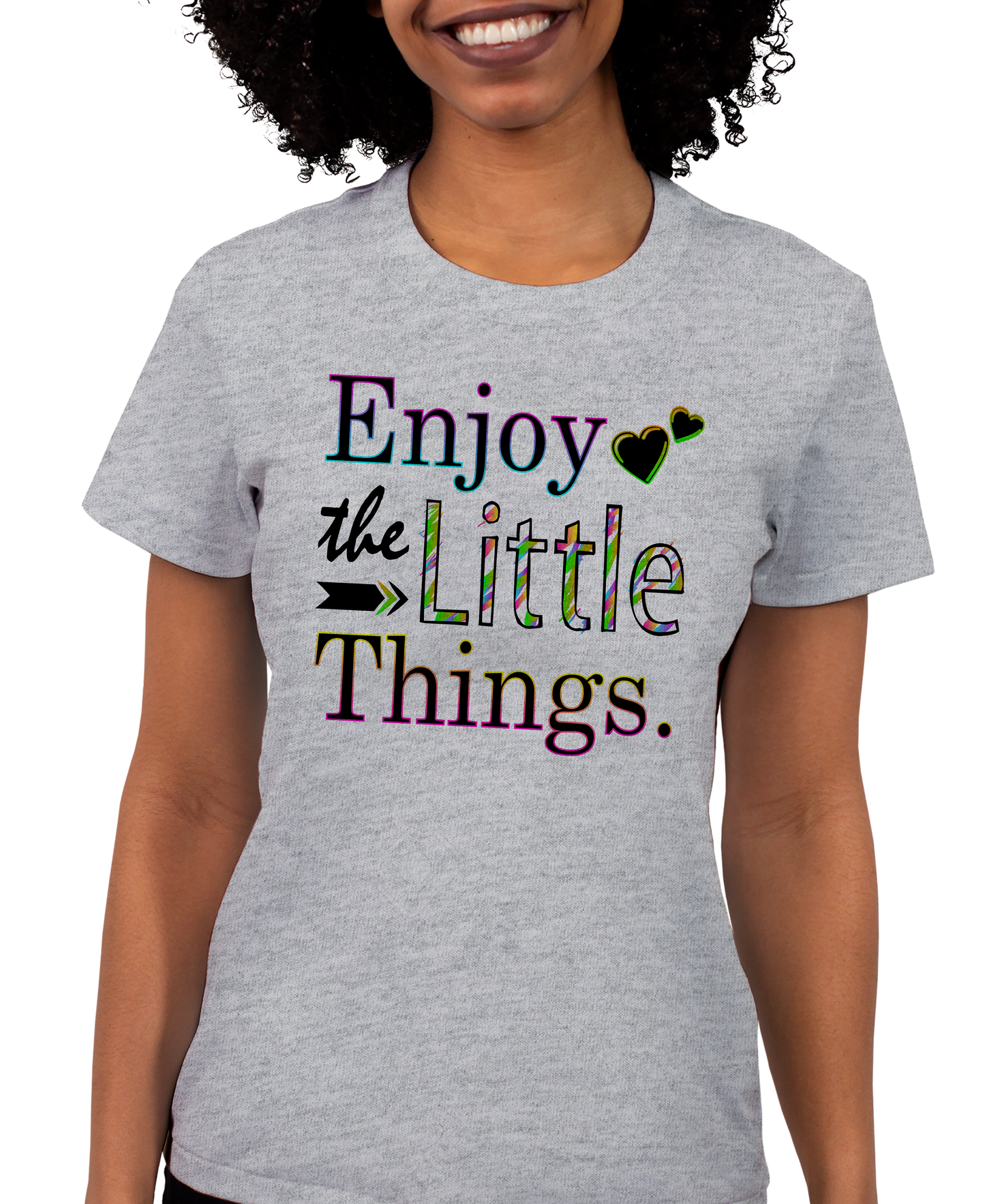 Enjoy The Little Things Adult Short Sleeve Tee