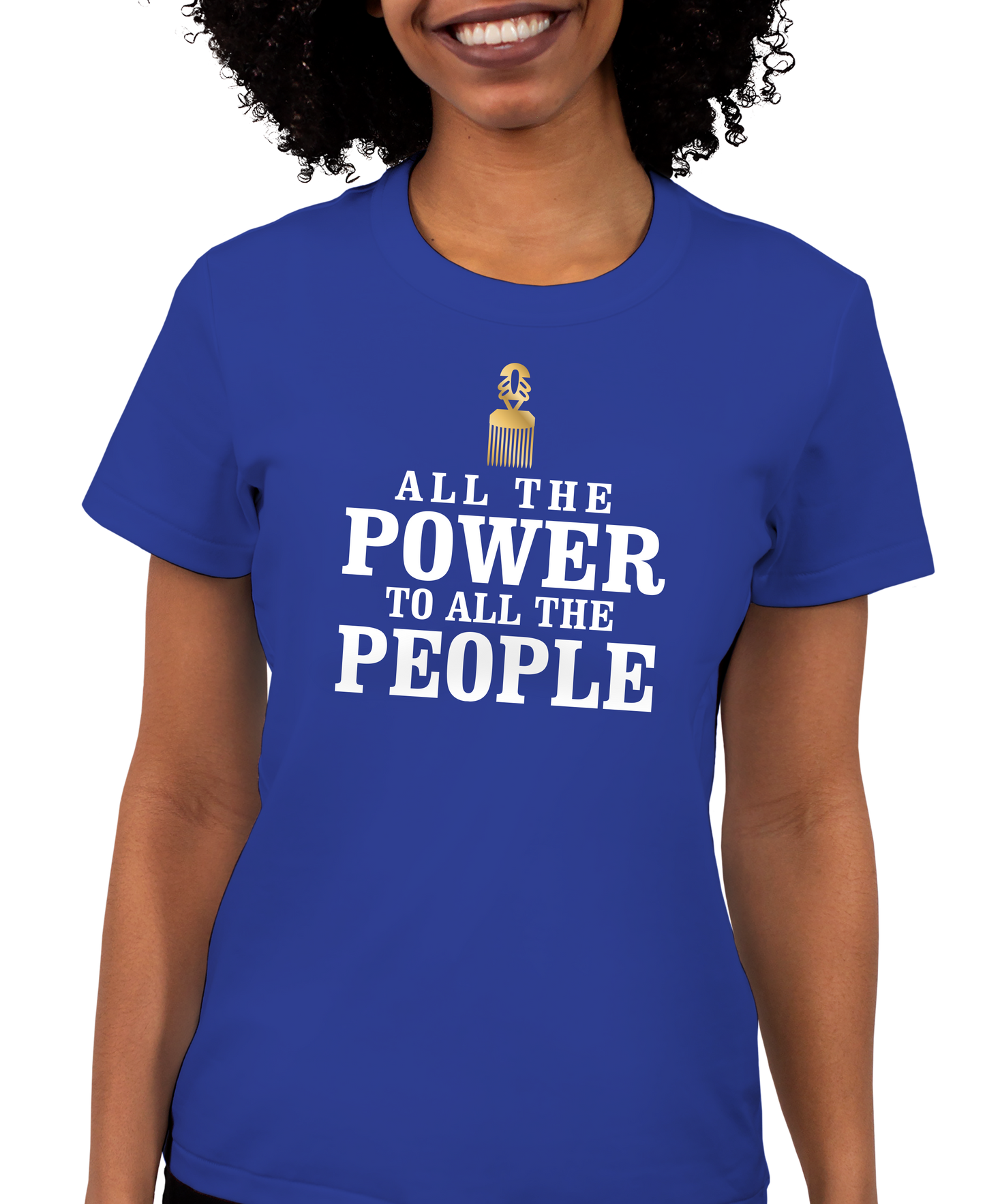 All The Power To All The People Adult Short Sleeve Tee