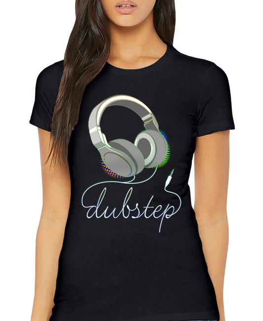 Dubstep Headphones Adult Short Sleeve Tee