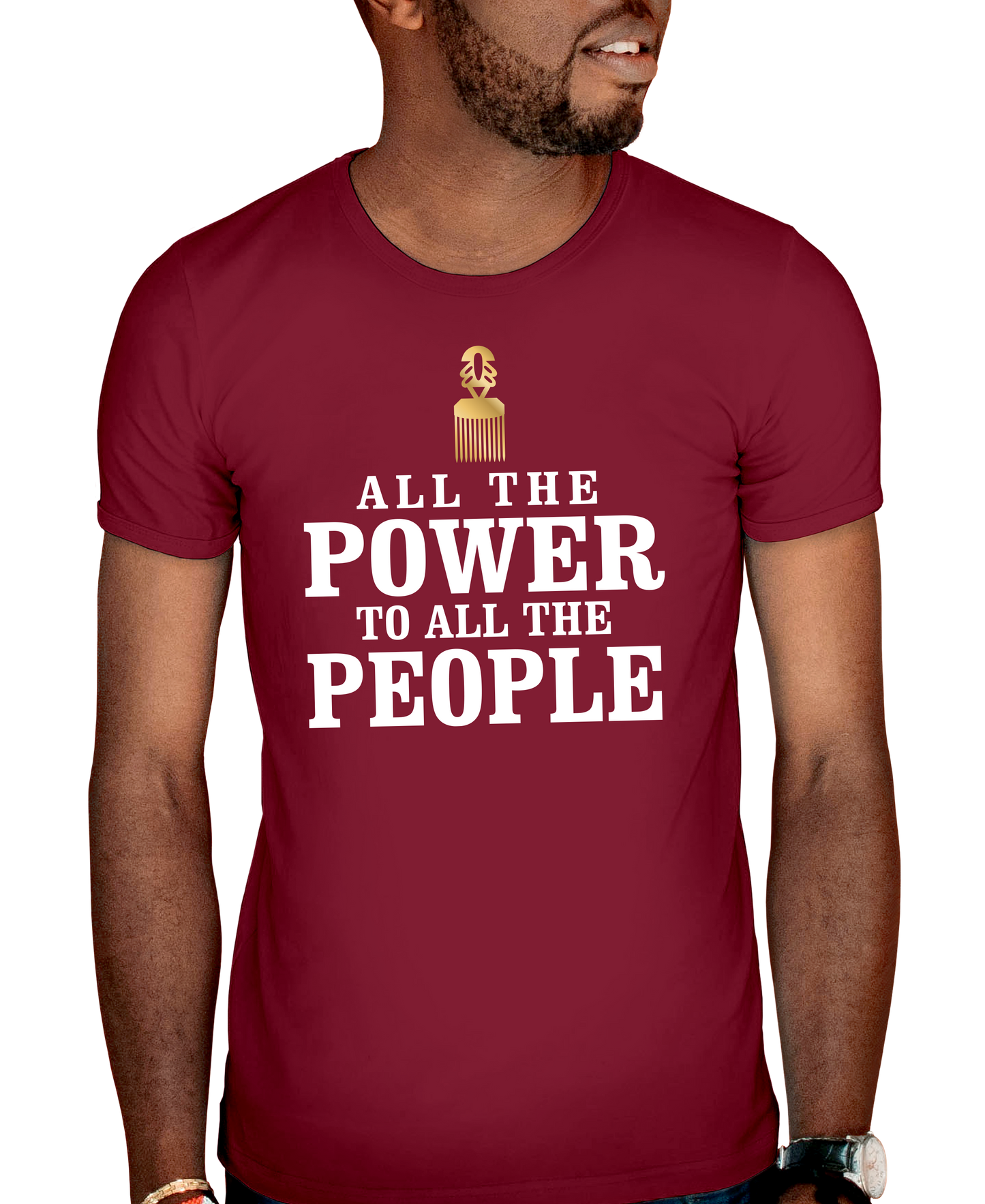 All The Power To All The People Adult Short Sleeve Tee